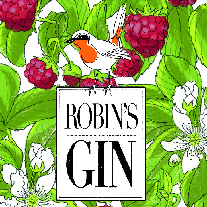 Robin’s gin labels